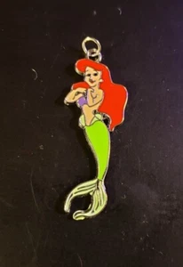 Disney Ariel - Enamel Style #2 Necklace - 24" Silver Snake Chain - Lobster Clasp - Picture 1 of 2