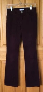 Ann Taylor Woman's Size 00 Maroon Coruroy Modern Boot Pants - Picture 1 of 7