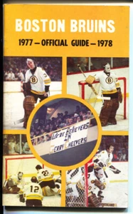 Boston Bruins-NHL-Hockey TeamYearbBook-1977-Covers the 1977-78 season-Player ... - Picture 1 of 2