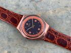 Swatch Originals Brand New GX122 P.D.G. NOS! Leather Box/Paper/Tag 1992