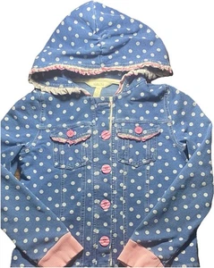 Matilda Jane Far From Fiction Jacket Girls Size 10 Make Believe Blue Pink - Picture 1 of 5
