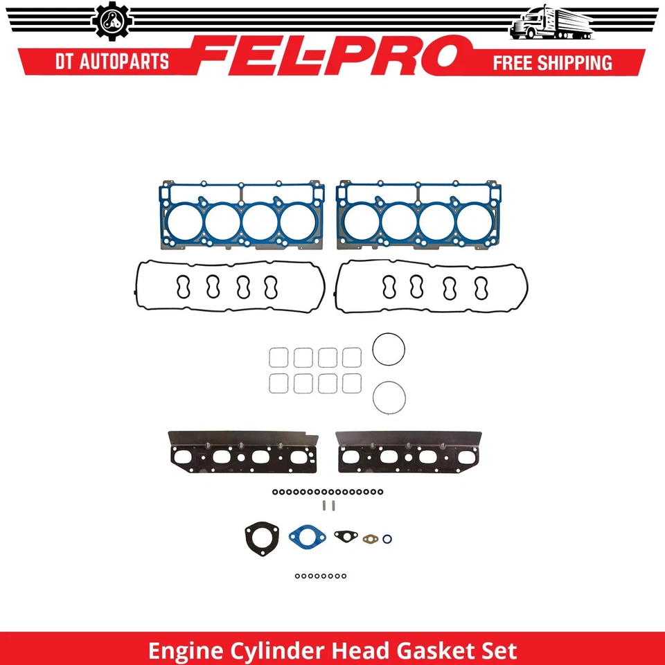 适用于 2009 - 2020 年克莱斯勒 300 5.7 升 V8 发动机气缸盖垫片套装 Fel-Pro 2010 — 第 1/1 张图片