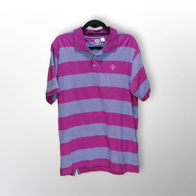 Polo LRG azul y púrpura para hombre - talla grande Foto 1 de 2