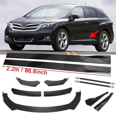 Carbon Fiber Front Bumper Lip Spoiler For Toyota-Venza-2013 Body Kit Side Skirt Foto 1 de 4