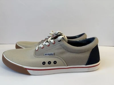 Columbia PFG Hombres 13 Zapatos de Barco de Lona Tostada Tenis de Cubierta Informales al Aire Libre BM0152 Foto 1 de 4