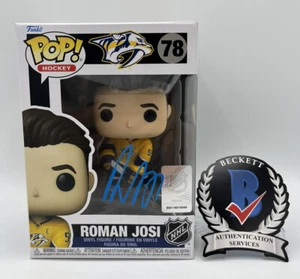 ROMAN JOSI SIGNED NASHVILLE PREDATORS FUNKO POP AUTOGRAPHED A BECKETT BAS COA - Picture 1 of 6