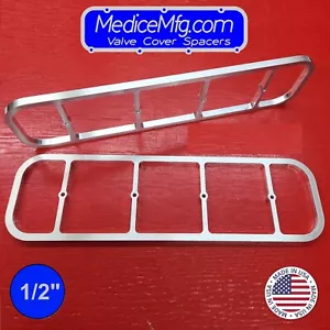 VALVE COVER SPACERS 1/2" Big Block Ford 460 EFI Center Bolt Fuel Injected BBF - Picture 1 of 4