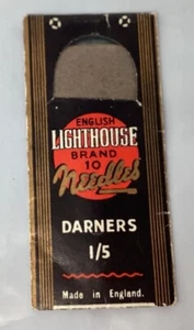 English lighthouse brand needles darners Sheffield steel (6 total) England- VTG - Picture 1 of 4