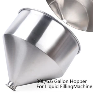 30L Hopper Stainless Steel Hopper for Liquid + Paste Container Filling Machine - Picture 1 of 13