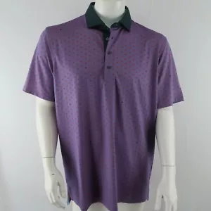 Greyson Golf Polo Shirt Uomo Grande Viola Primavera Giardino Polo Vento Nuova - Foto 1 di 10