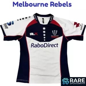MELBOURNE REBELS RUGBY UNION HOME SHIRT SIZE MEDIUM ADULT (VERY GOOD) - Picture 1 of 5