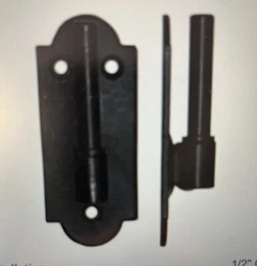 New Atlantic Shutters 3 Pairs Pintels 1/2 offset Black Stainless SH-2008-0005-SS - Picture 1 of 2