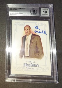 Ed O'Neill Signed Autographed slabbed 2013 Topps card Beckett COA 