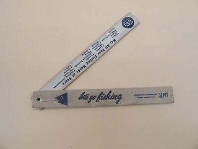 Vintage Sears Roebuck & Co.  18” Folding Wood Advertising Ruler-Ohio - Image 1 of 4