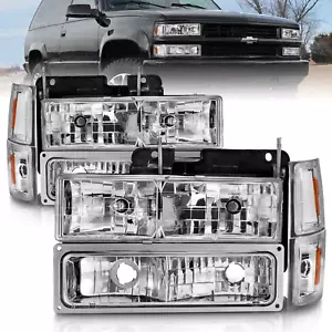 ANZO 1111506 Assemblaggio fari ADATTI 88 98 chevrolet c1500 fari cristallo chr - Foto 1 di 1