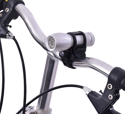 Super Bright 9 Led Front Bike Light Handheld Torch Alloy With Universal Bracket - Image 1 of 3