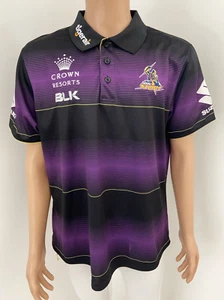 BLK NRL Authentics Melbourne Storm XL Jersey Polo Shirt Rugby League Supporter - Bild 1 von 16