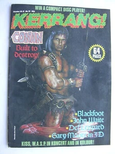 KERRANG 79 Oct 18 1984 Lindsey Buckingham Def Leppard Blackfoot John Waite Conan - Picture 1 of 4