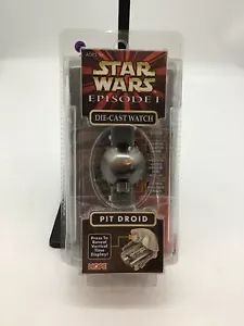 Star Wars Episode 1 Die dunkle Bedrohung Grube Droide Druckguss Uhr versiegelte Packung - Bild 1 von 4