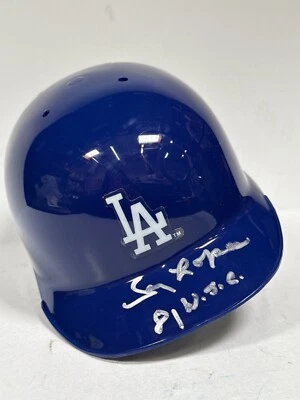 Minicasco firmado por Davey Lopes LA Dodgers '81 W.S.C' JSA W740081 Foto 1 de 3