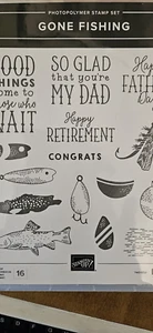 Gone Fishing Stampin Up Bundle NEW - Picture 1 of 3