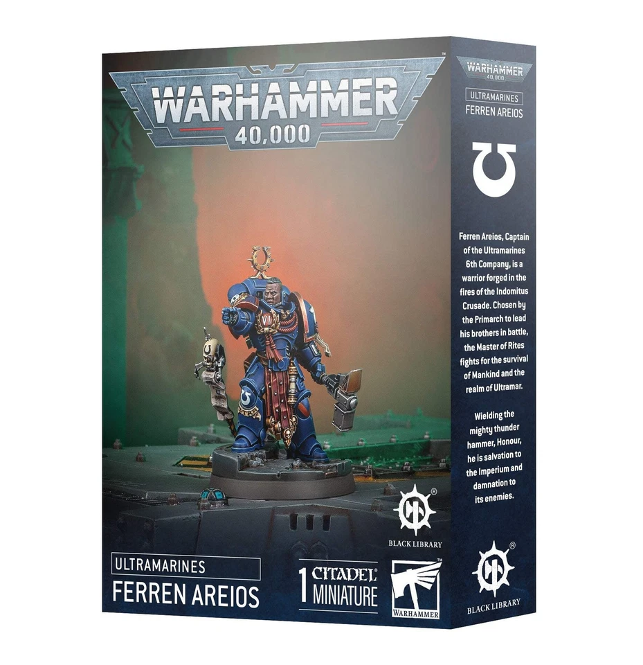 Ultramarine Capitán Ferren Areios Pedido Previo Envíos 12/6 Warhammer 40k Foto 1 de 1