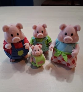 LI'L WOODZEEZ CURLICUE SCHWEINEFAMILIE - KOSTENLOSER VERSAND - Bild 1 von 4