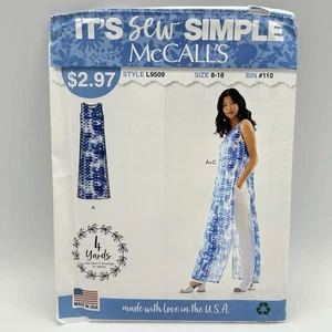 McCalls Schnittmuster L9509 Staubtuch Kleid Misses Größe 8-18 - Bild 1 von 9
