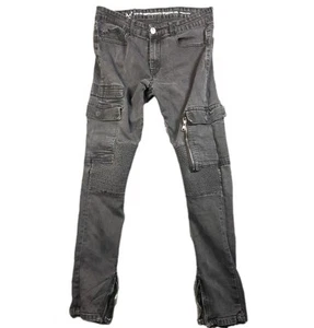 V 1969 Jeans Herren 32x32 schwarz Stretch Skinny Cargo Abbigliamento Sportivo Italia - Bild 1 von 10