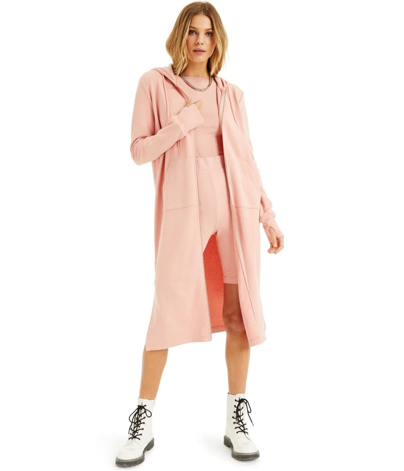 I.N.C женщин макси длины толстовка с капюшоном, румяна, L - Изображение 1 из 1