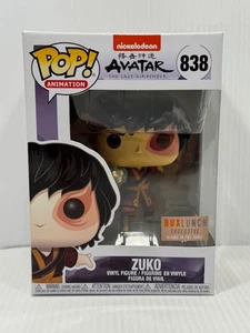 Zuko Funko Pop! #838 Avatar Box Lunch Exclusive Glows in the Dark W Case - Picture 1 of 8