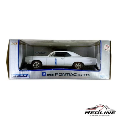 🇺🇸🇺🇸🇺🇸WELLY 1966 Pontiac GTO White 1:18 C3🇺🇸🇺🇸🇺🇸 - Image 1 of 4