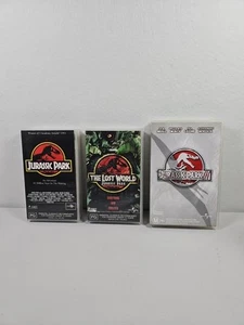 Jurassic Park 1 2 3 VHS Tapes Good Condition - Picture 1 of 9