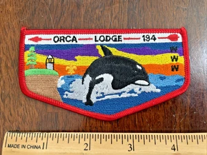 OA Orca Lodge 194, Killer Whale Flap, BSA Boy Scouts California - Picture 1 of 7