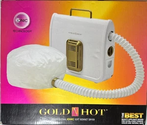 Gold 'N Hot Professional Ionic Soft Bonnet Hair Dryer  Reduce Frizz  New! Open - Picture 1 of 4