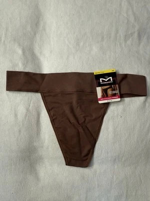 全新 Maidenform 丁字裤女式柔软弹力无缝丁字裤 1 双中号 DM2318 — 第 1/4 张图片