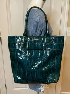 Kate Spade New York James Knightsbridge Dark Teal Leather Large Tote Bag - Picture 1 of 10