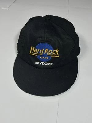 De colección Hard Rock Café Sky Dome Gorra de Béisbol Gorra Negra Correa Ajustable A Presión Años 90 Foto 1 de 4
