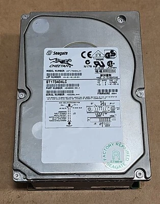 Seagate Cheetah 73 73.4 GB,Internal,10000 RPM,3.5" (ST173404LC) Hard Drive. - Image 1 of 4
