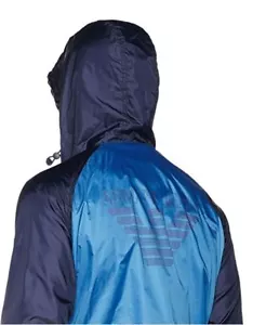 Armani Jeans jacket reversible men's hooded size 56IT (XXL) large back logo - Picture 1 of 8