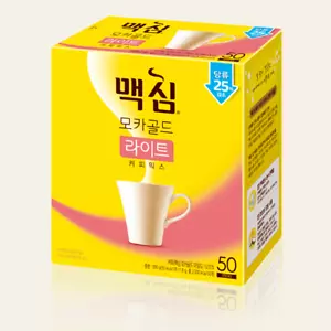 Koreanische Instantkaffeemischung Maxim Mokka Gold Leicht Zuckerarm 50 Stöcke - Bild 1 von 12