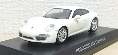 1/64 Kyosho PORSCHE 911 CARRERA S BLANCO modelo de coche fundido a presión Foto 1 de 3