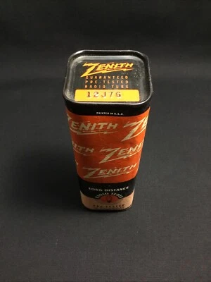 Botella de Coca-Cola ZENITH 12J7G TUBO DE VACÍO AMPLIFICADOR DE AUDIO EE. UU. Lata Sellada I.7729-D NOS Foto 1 de 3