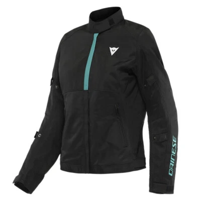 CHAQUETA SEÑORA DAINESE RISOLUTA AIR TEX NEGRA/VERDE ACUÁTICO 48 Foto 1 de 2