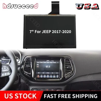 Para Jeep Compass 2017-2020 Radio Navegación Reemplazo Pantalla LCD Pantalla Táctil 7" Foto 1 de 4
