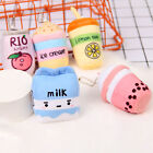 Puppe Plüsch Spielzeug Milch Box Dekorative Zitrone Tee Puppe Anhänger