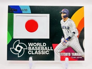 Tarjeta de parche del equipo nacional del CMB 2023 Topps edición Japón/99 TETSUTO YAMADA - Imagen 1 de 2