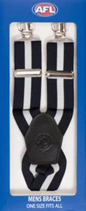 CARLTON BLUES AFL TEAM LOGO TEAM COLOURS MENS TROUSER BRACES ONE SIZE - Picture 1 of 1