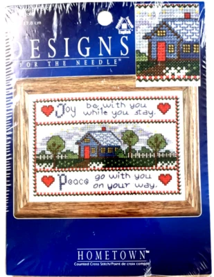 Kit de costura vintage 1997 DFTN 14 cuentas punto de cruz JOY & PEACE Foto 1 de 4