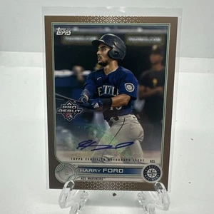 Harry Ford 2022 Topps Pro Debut Auto Gold Parallel /50 Mariners PD-179 - Picture 1 of 2